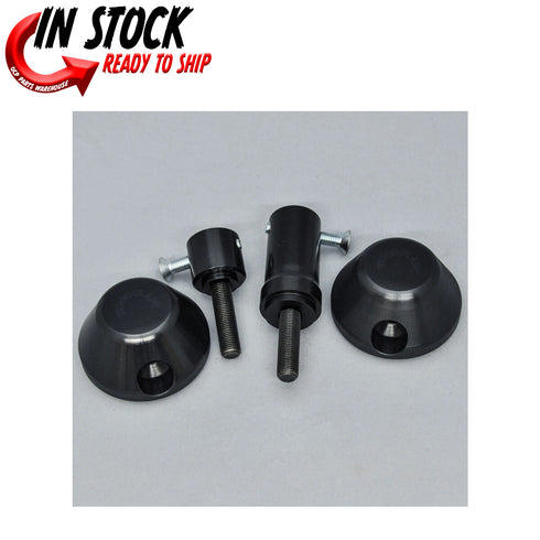 YAMAHA 2015-2024 YZF-R1 WOODCRAFT RACING FRAME SLIDER KIT WITH BLACK PUCKS